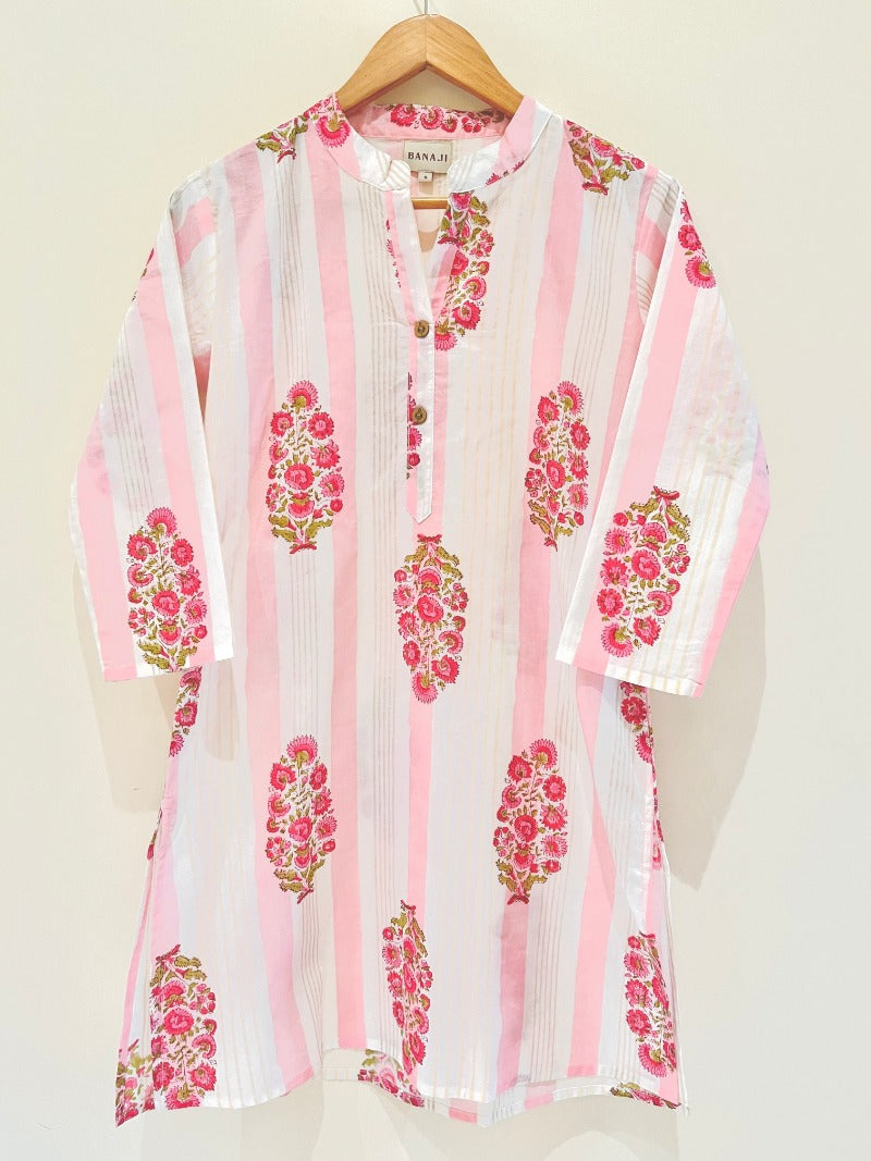Peachy Pink Kurta Pant Co-Ord Set