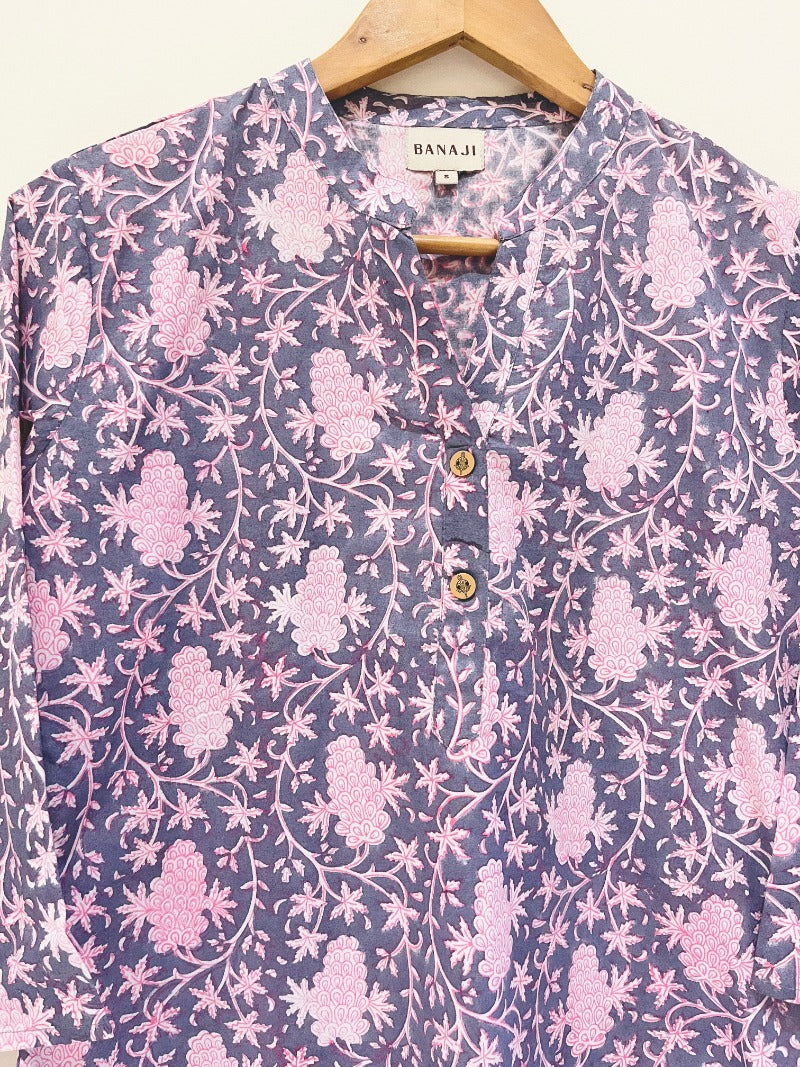 Pink Grapes Kurta Pant Co-Ord Set