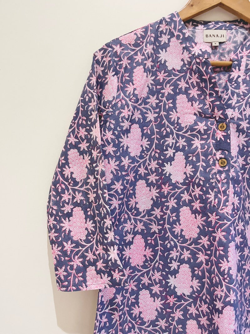 Pink Grapes Kurta Pant Co-Ord Set