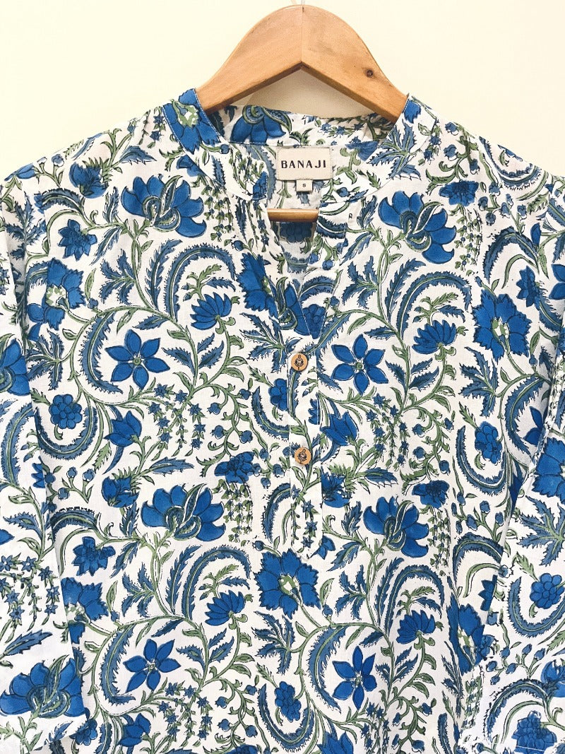 Blue Chintz Kurta Pant Co-Ord Set