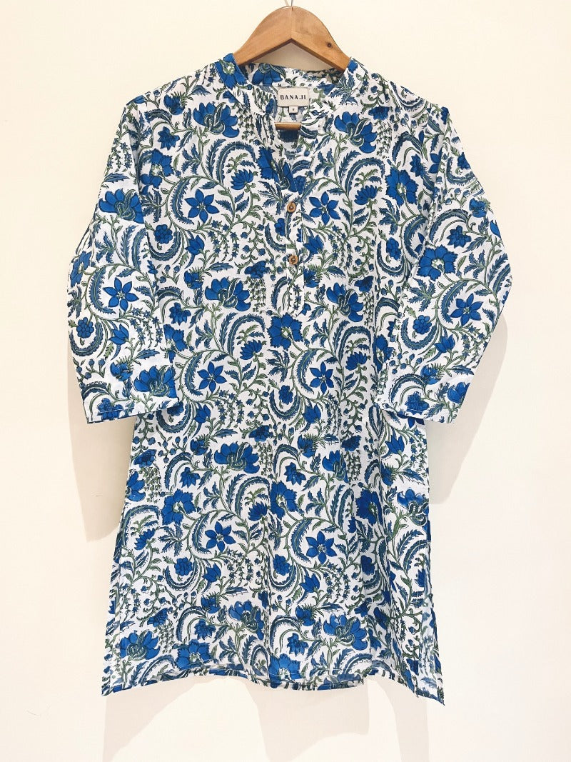 Blue Chintz Kurta Pant Co-Ord Set