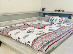 Wild Poppy Jaipuri Razai