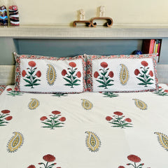 Wild Poppy Bed Sheet with Pillow Covers
