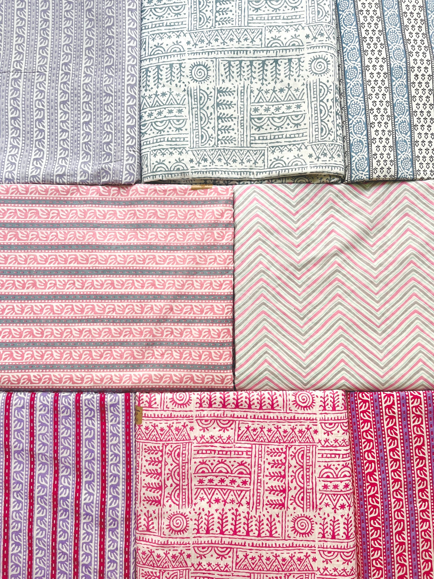 Cotton Block Printed Fabrics