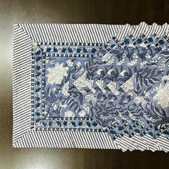 Grey Flower Napkins & Placemats