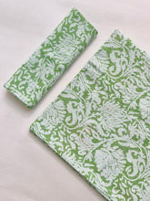 Green Printed waffle Bath Towels- Set Of 2