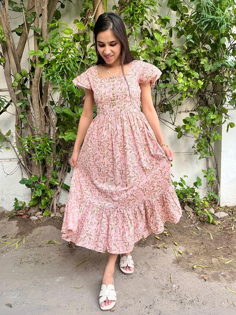 Block Printed Dress