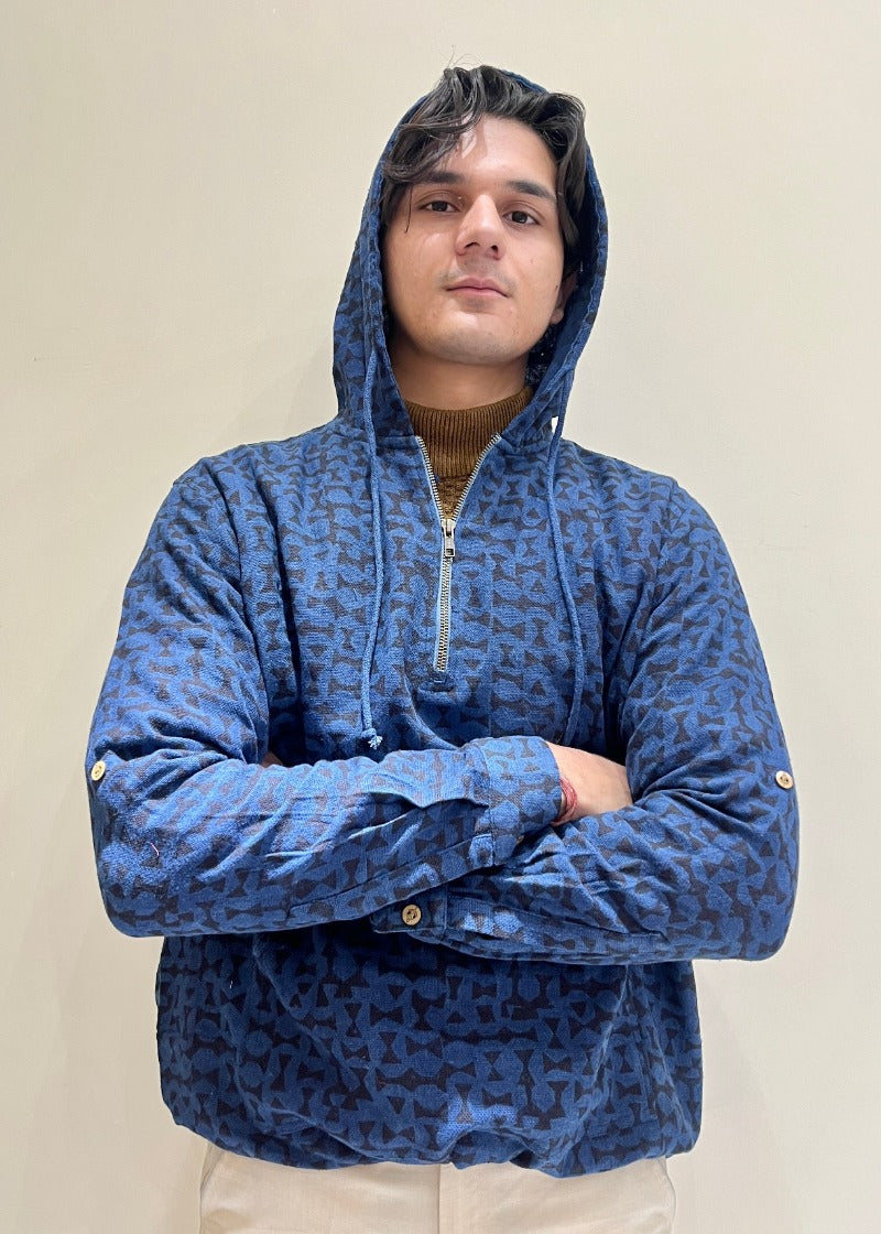 Kala Cotton Natural Indigo Hoodie