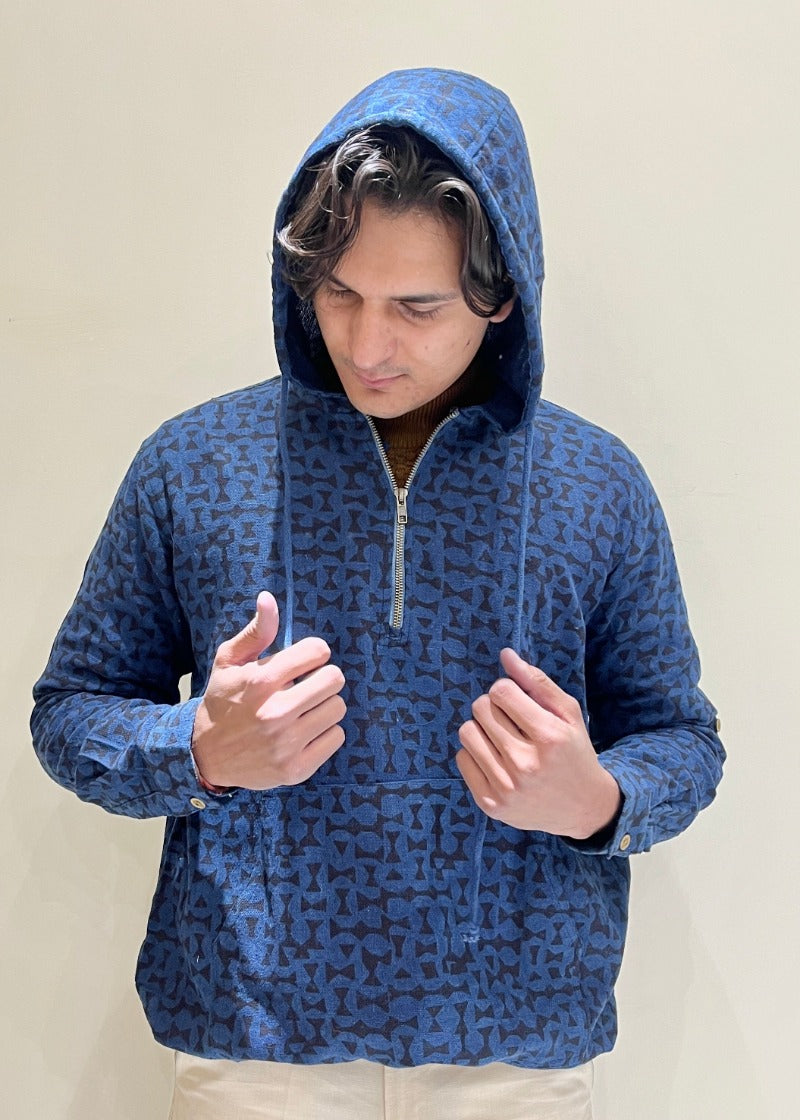 Kala Cotton Natural Indigo Hoodie