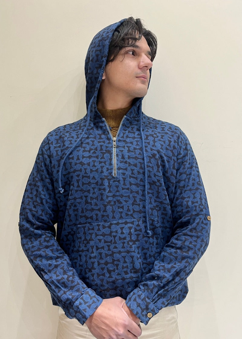 Kala Cotton Natural Indigo Hoodie