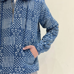 Kala Cotton Natural Indigo Hoodie