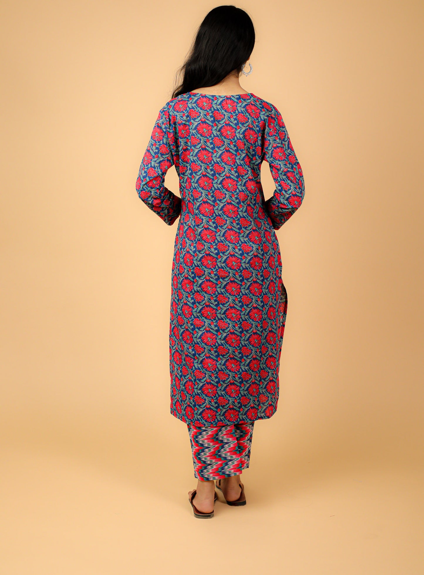 Cotton Printed Kurta Pant Set With Dupatta