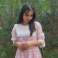 'Chanderi Silk' Pink Bloom Dress - Limited Edition