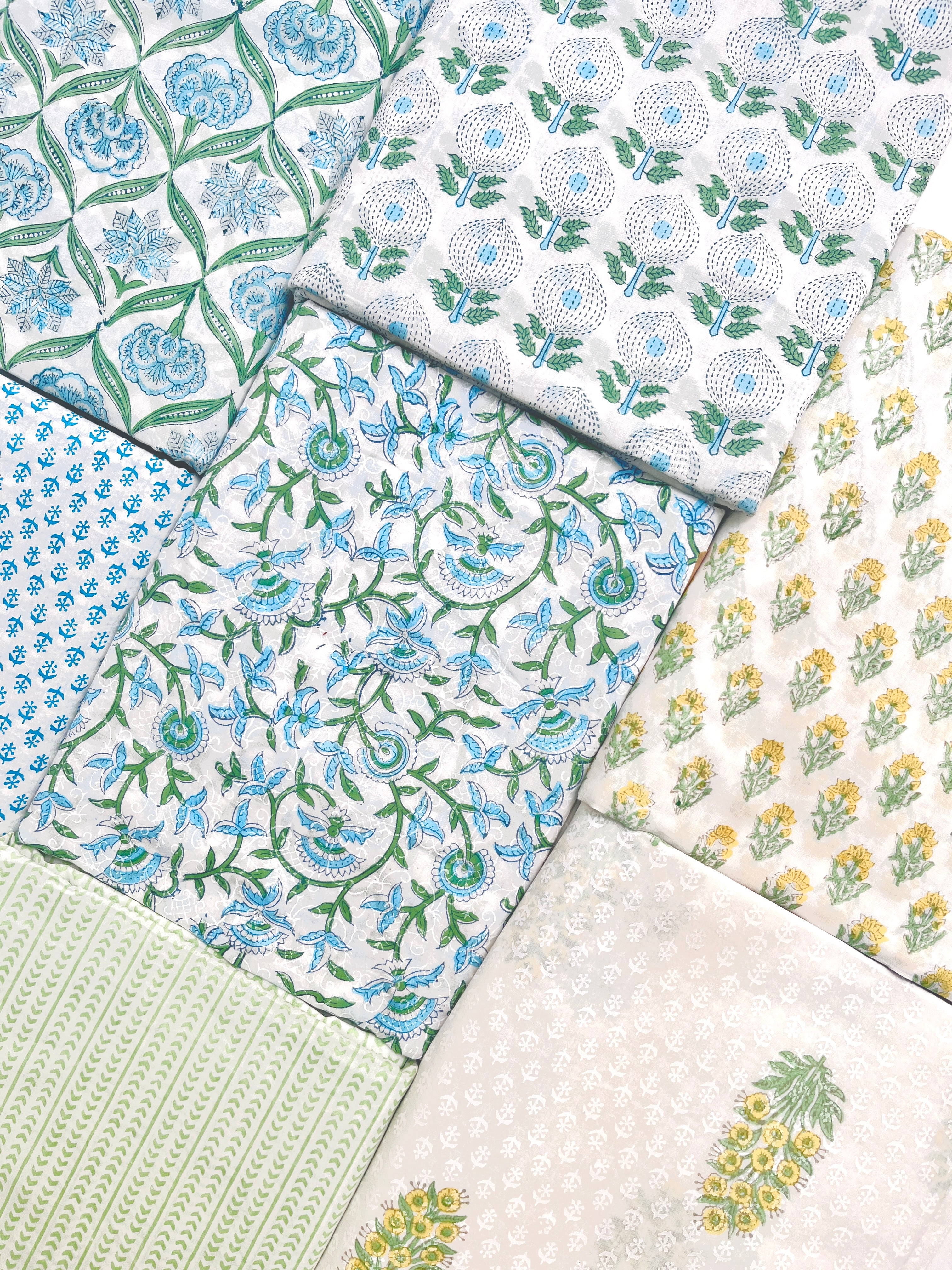Cotton Block Printed Fabrics