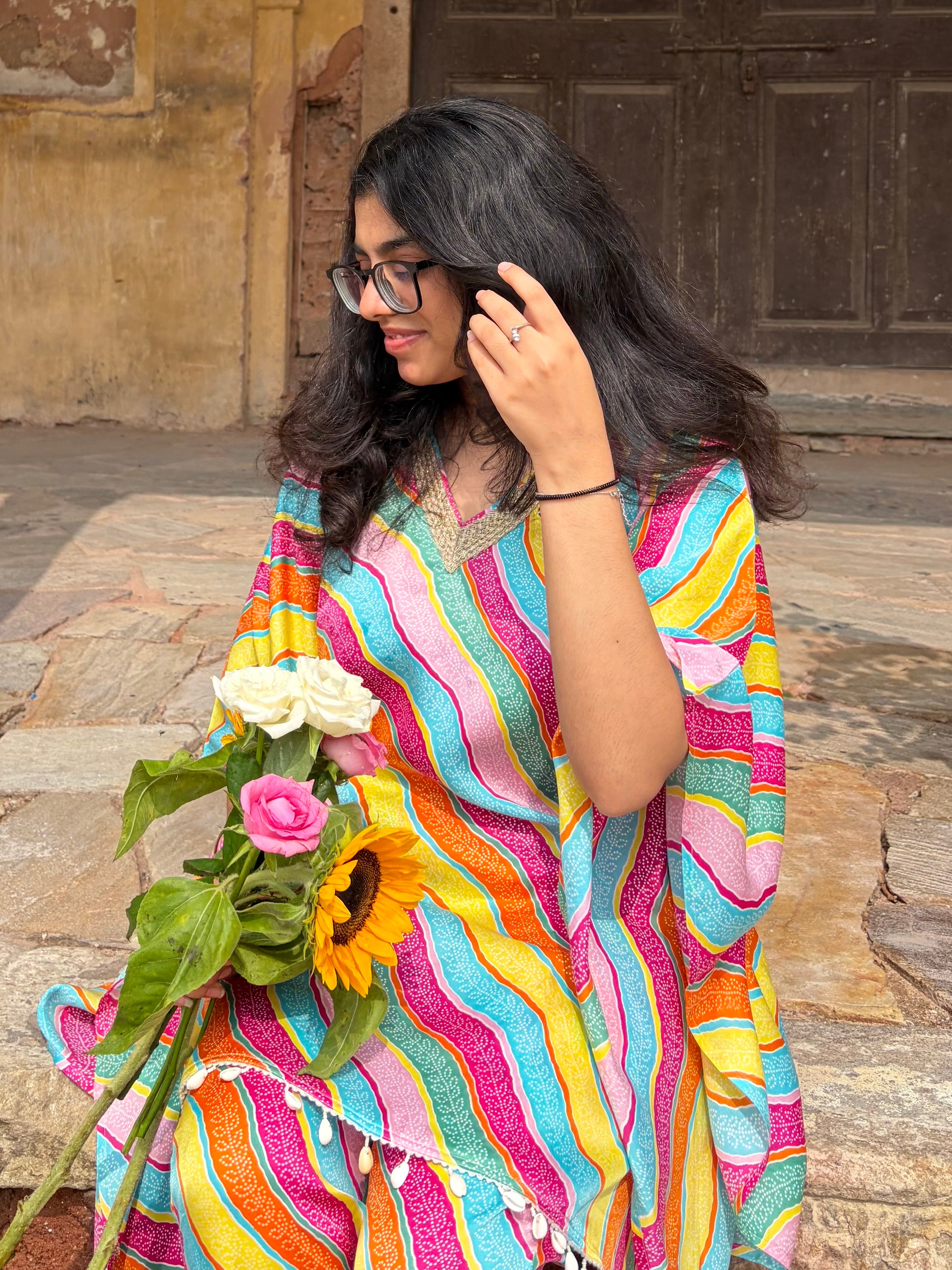 Rangrez Rainbow Kaftan Set