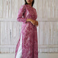 'Dusty Rose' Block Printed Kurta