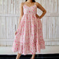 'Summer Pink' Block Printed Dress