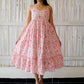'Summer Pink' Block Printed Dress