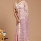 Whispering Romance: Dusty Pink Buta Print Kota Doria Saree