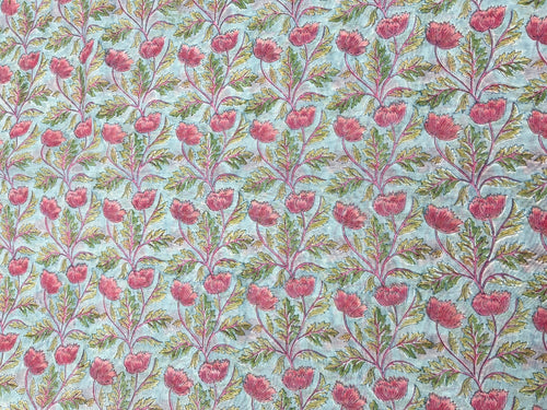 Chanderi Block Printed Fabric