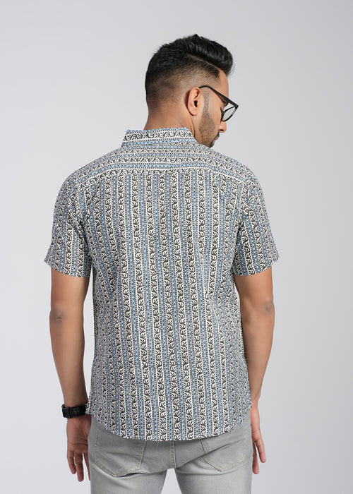 Cotton Printed Half Sleeve Shirt