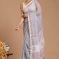 Lavender Dreams: Buta Print Kota Doria Saree