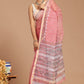 Pink Blossoms: Beautiful Pink Buta Print Kota Doria Saree