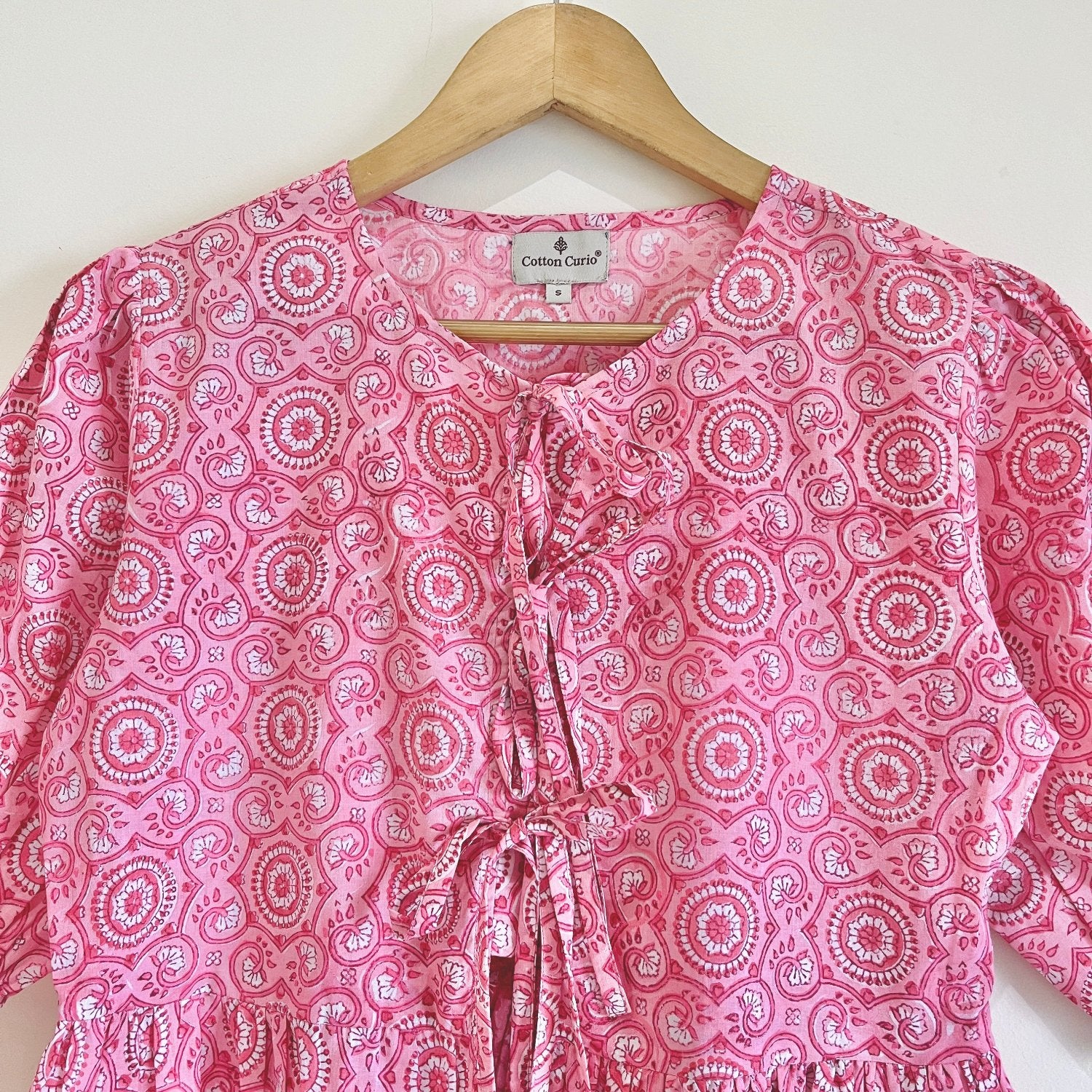 Block Printed Cotton Short Top