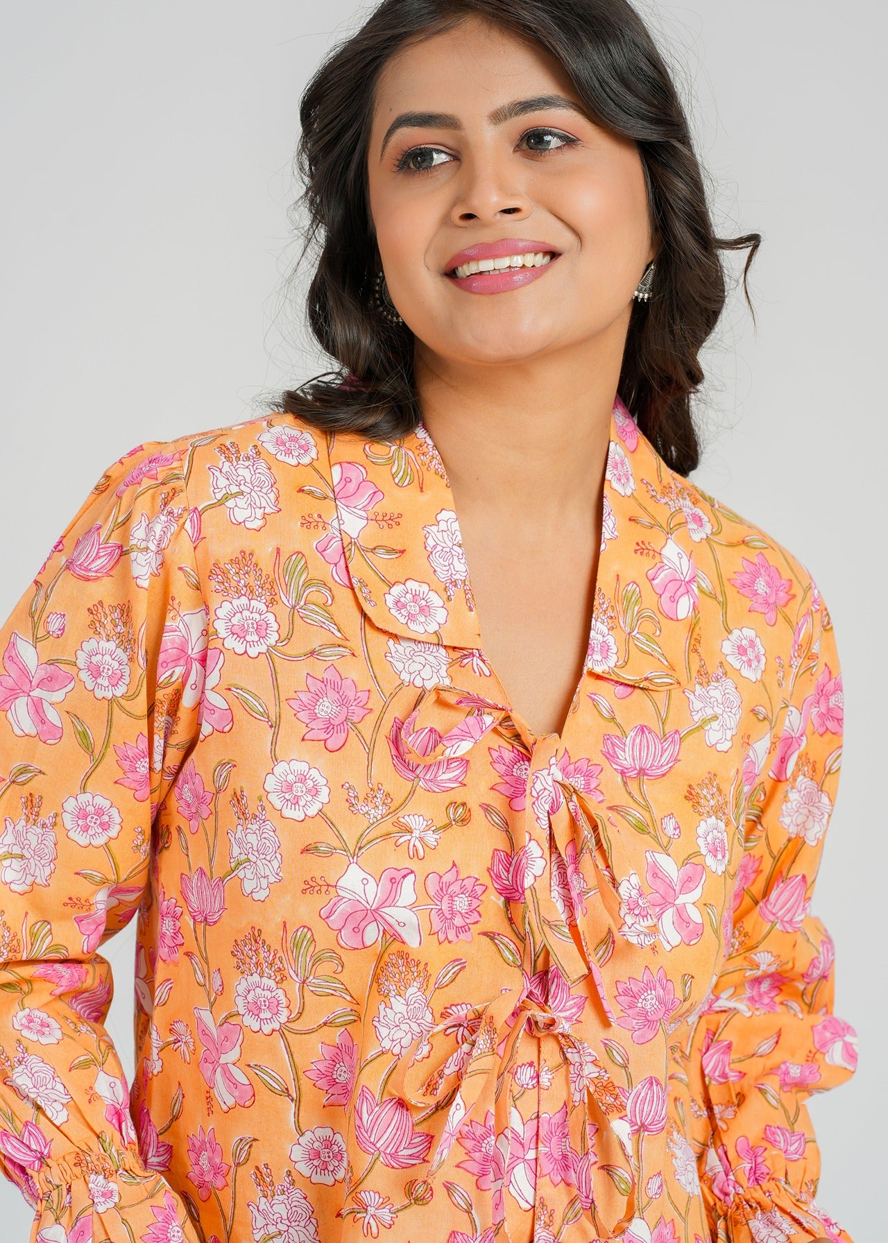 Women’s Cotton Block Printed Short Top