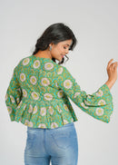 Block Printed Cotton Short Top