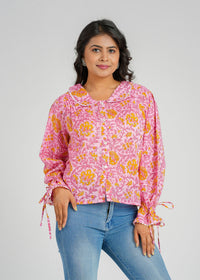 Daisy Charm Printed Short Top