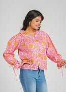 Daisy Charm Printed Short Top
