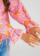 Daisy Charm Printed Short Top