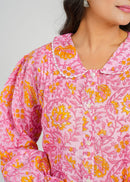 Daisy Charm Printed Short Top
