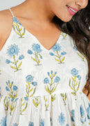 Blue Petal Cotton Cami Top