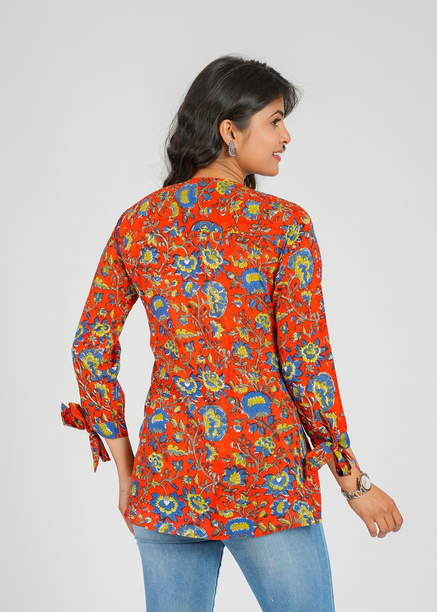 Block Printed Cotton Short Top
