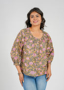 Block Printed Cotton Short Top