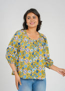 Block Printed Cotton Short Top