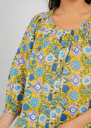 Block Printed Cotton Short Top