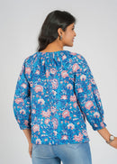 Block Printed Cotton Short Top