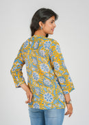 Block Printed Cotton Short Top