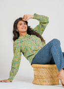 Block Printed Cotton Short Top