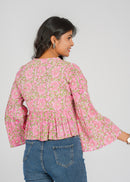 Rosewood Block Printed Short Top
