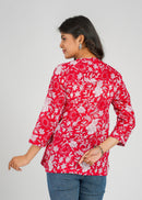 Block Printed Cotton Short Top