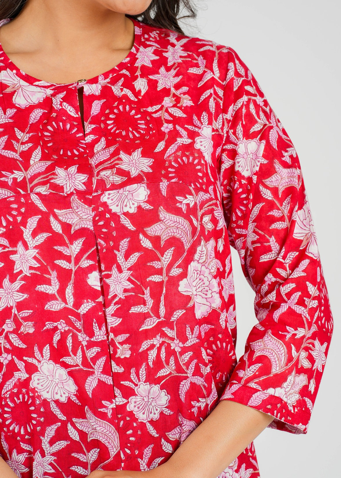 Block Printed Cotton Short Top