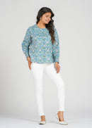 Block Printed Cotton Short Top