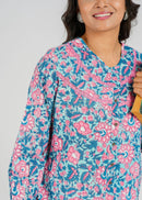 Block Printed Cotton Short Top