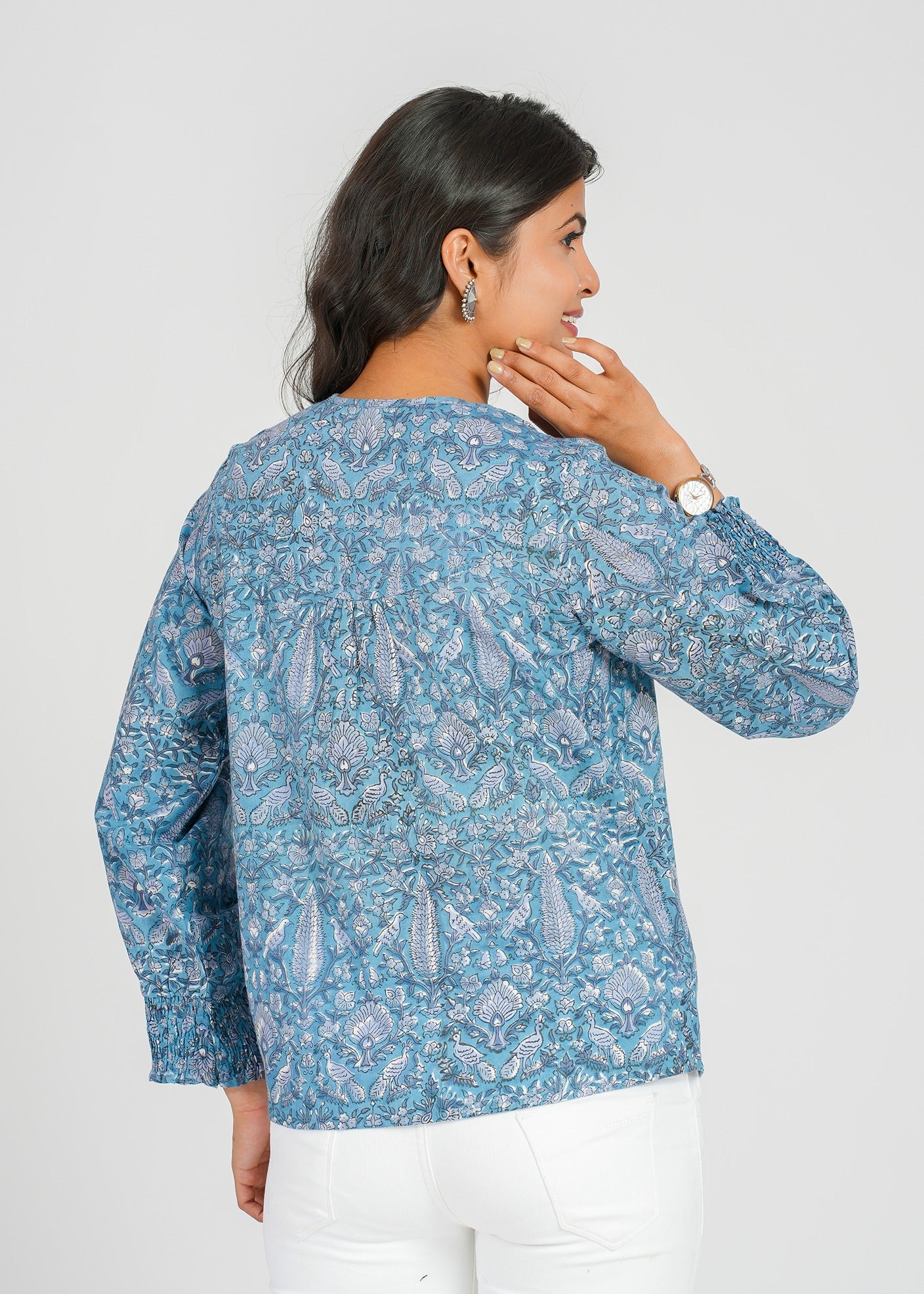 Frosted Block Printed Short Top