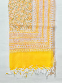 Block Printed Kota Doria Dupatta