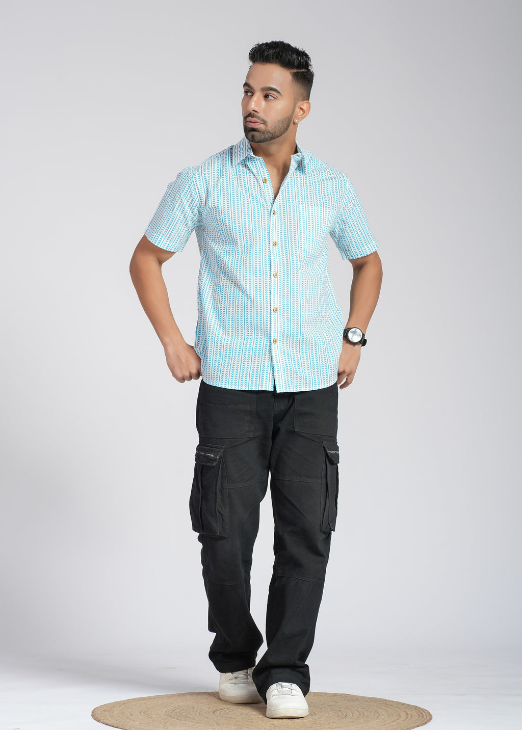 Cotton Printed Half Sleeve Shirt